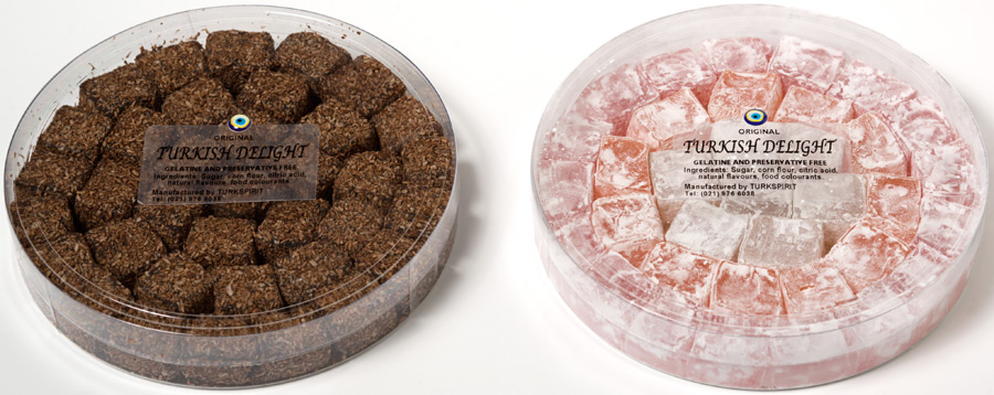 Round Boxes Turkish Delight
